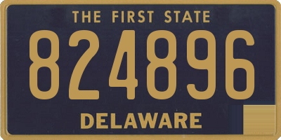 DE license plate 824896