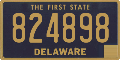 DE license plate 824898