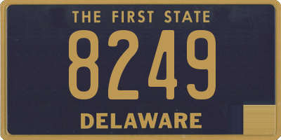 DE license plate 8249