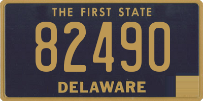 DE license plate 82490