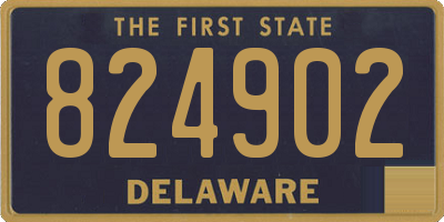 DE license plate 824902