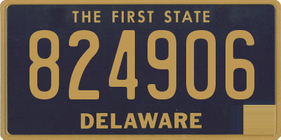 DE license plate 824906