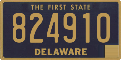 DE license plate 824910