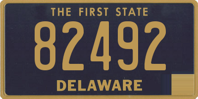 DE license plate 82492