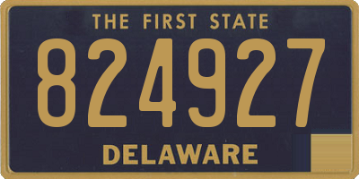 DE license plate 824927