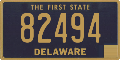 DE license plate 82494