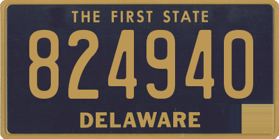 DE license plate 824940