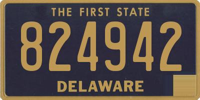 DE license plate 824942