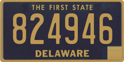 DE license plate 824946