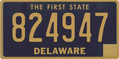 DE license plate 824947