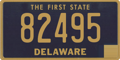 DE license plate 82495