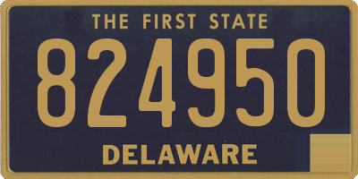 DE license plate 824950