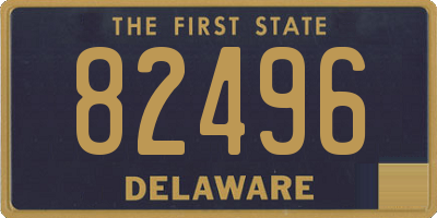 DE license plate 82496