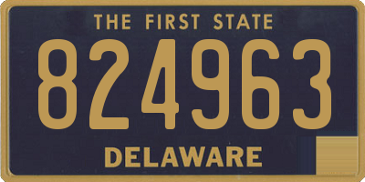 DE license plate 824963