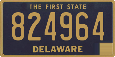 DE license plate 824964