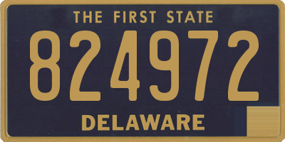 DE license plate 824972