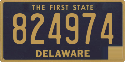 DE license plate 824974