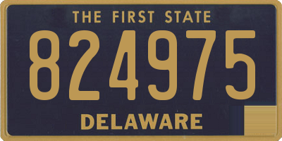 DE license plate 824975