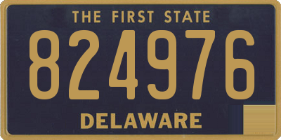 DE license plate 824976
