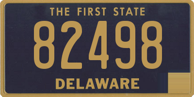 DE license plate 82498