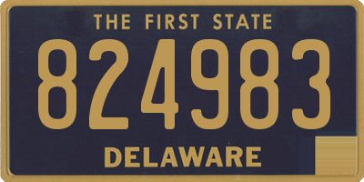 DE license plate 824983