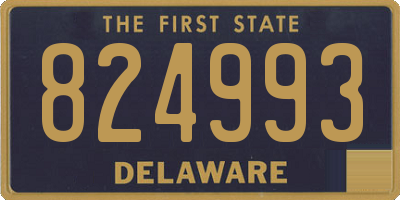 DE license plate 824993