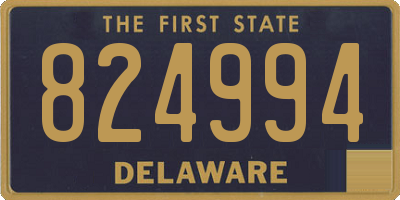 DE license plate 824994
