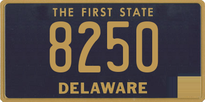 DE license plate 8250