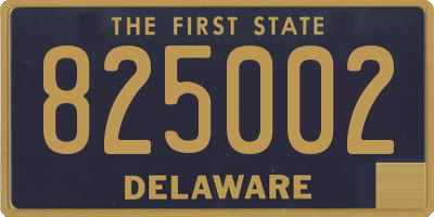 DE license plate 825002