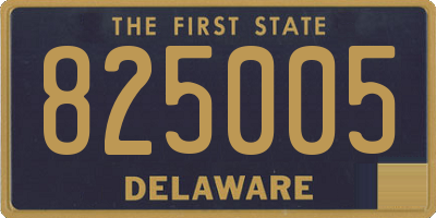 DE license plate 825005