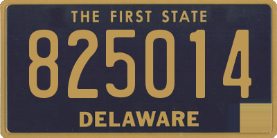 DE license plate 825014