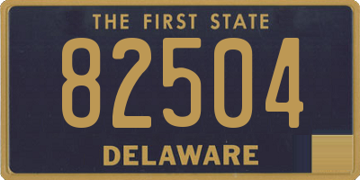 DE license plate 82504