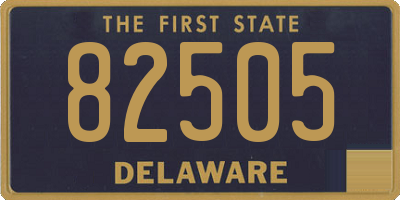 DE license plate 82505