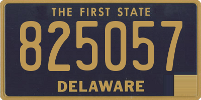 DE license plate 825057
