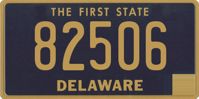 DE license plate 82506