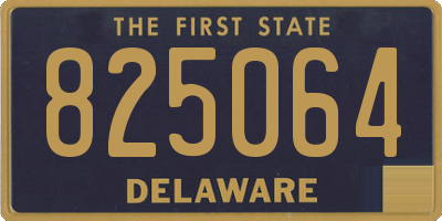 DE license plate 825064