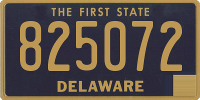 DE license plate 825072