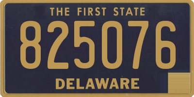 DE license plate 825076