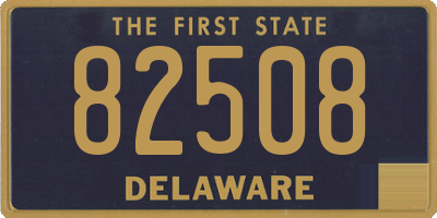 DE license plate 82508