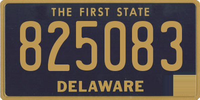 DE license plate 825083