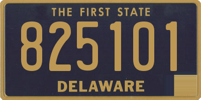 DE license plate 825101
