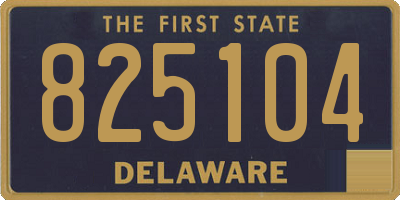 DE license plate 825104