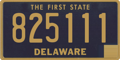 DE license plate 825111