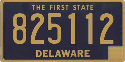 DE license plate 825112