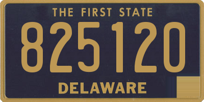 DE license plate 825120