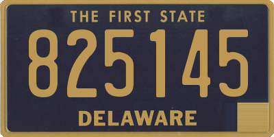 DE license plate 825145