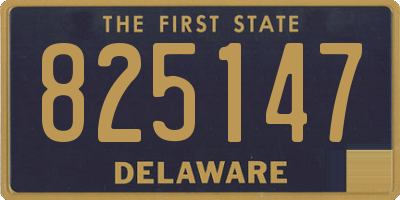DE license plate 825147
