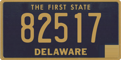 DE license plate 82517