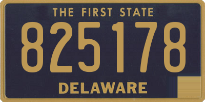 DE license plate 825178