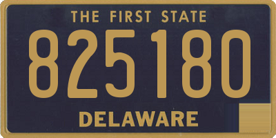 DE license plate 825180